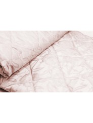 Quilted bedspread Single Maxi Satin Cotton Pink Jacquard Floral 180x270