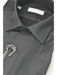 Camisa Hombre Sin Bolsillo Azul Oscuro Textura - Philo Vance - Bagnolo
