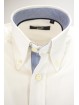 Camicia Uomo Blu Scuro Twill Button Down interno colletto a righe celeste - Grino