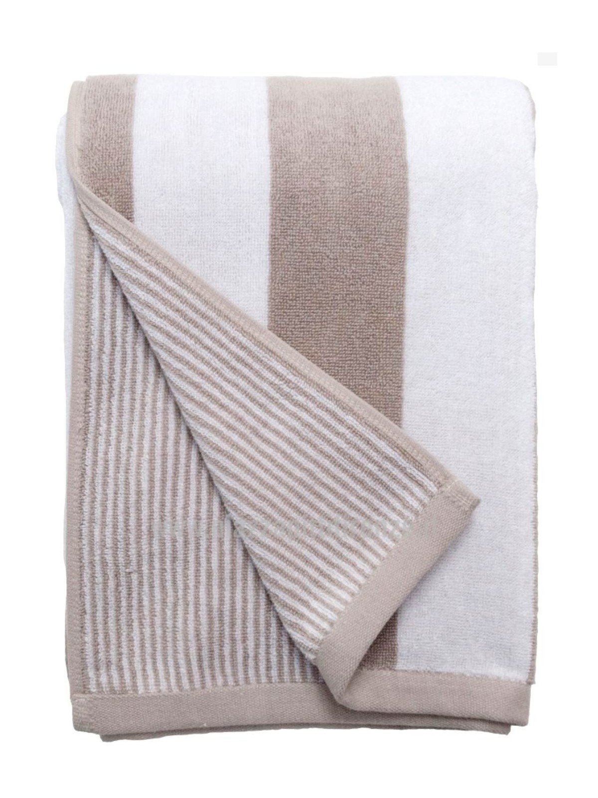 Doubleface Striped Sponge Towels Shabby Chic Righine - Lumiere