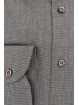 Camisa clásica de hombre gris oscuro con cuello abotonado texturizado - Conero