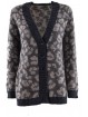 Knitted Cardigan ScolloV Women's M Beige Speckled Grey - 3-Wire Mixed Mohair