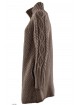 Coat Shirt Women M Beige - Machining honeycomb sleeves and Braids, 6 Strands Mixed Wool