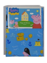 Full bed Sheets Cotton Peppa Pig Boys and Girls