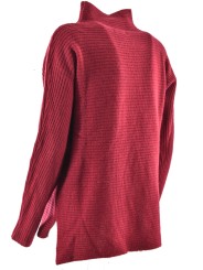 Suéter de las Mujeres de Cuello alto de Cachemira de Lana de Peso Medio