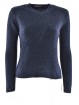 Damen Slim V-Neck Sweater 100% Kaschmir - Bouclè Garn - Kleine Größen