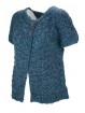 Pea coat Woman Cardigan Open Knit interior two-tone