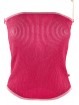Top Bandeau Strapless Knit Rib Fluo