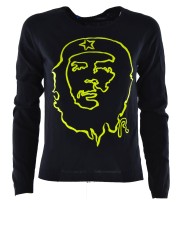 REPLAY t-shirt met Lange Mouwen van che Guevara, Zwart