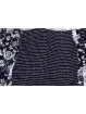 Couette couvre-lit Matelassé Lit Rose Blanche fond Noir 260x260 100% Pur Coton