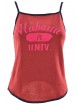 Replay Top Tank Neckline Woman Knit Cotton Red