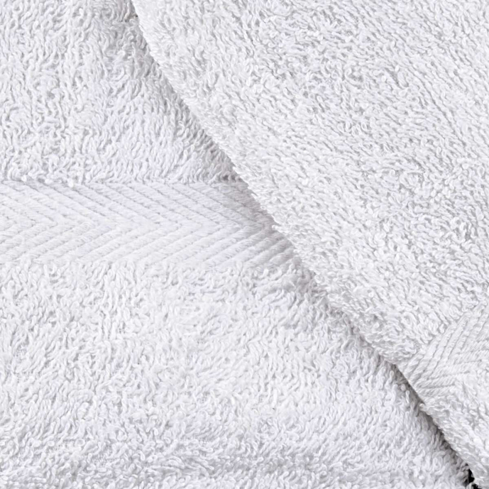 Asciugamani Viso + Bidet Bianco Tintaunita - Spugna Cotone - art Cristina