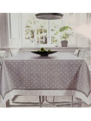 Shabby Home Beige Pois Tablecloth - Janine
