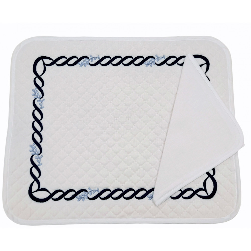 Amerikaanse placemat Classic Chic borduursel