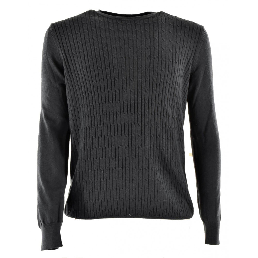 Men's Dark Gray Crewneck Sweater with light heaviness