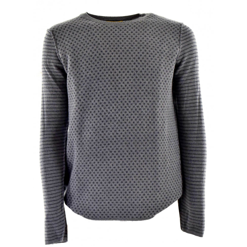 Men's gray Hypster shirt with polka dots