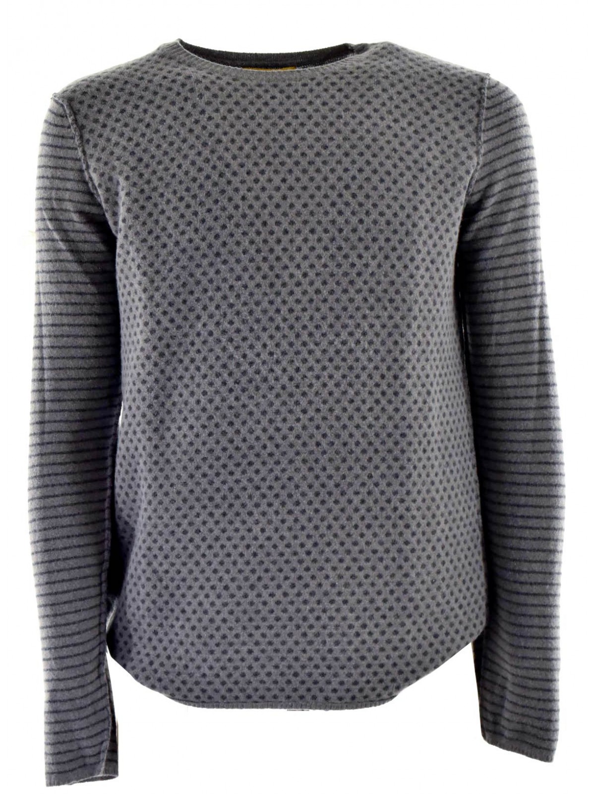 Men's gray Hypster shirt with polka dots