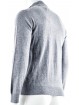 Classic Men's Zip Cardigan Mixed Cashmere Wool Fine Knit 2 Yarns - Space Five