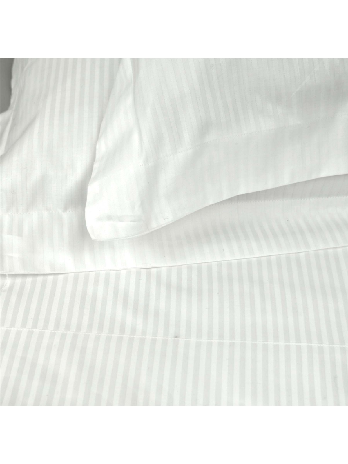Baumwoll-Satin-Bettwäsche mit kleinen Streifen