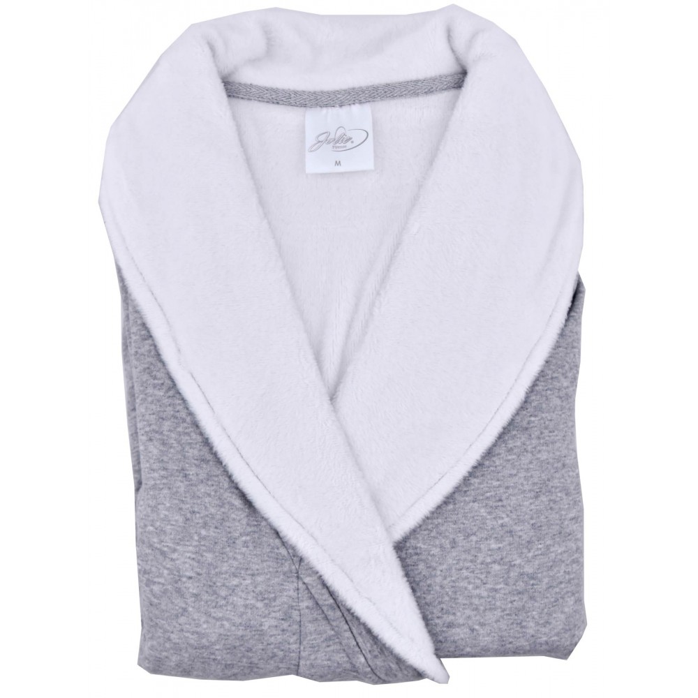 Soft and warm cashmere-effect unisex dressing gown