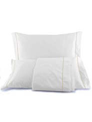 White Egyptian Cotton Sheets with Embroidered Wand