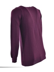 Pure Extrafine Merino Wool Jacquard Crewneck Sweater