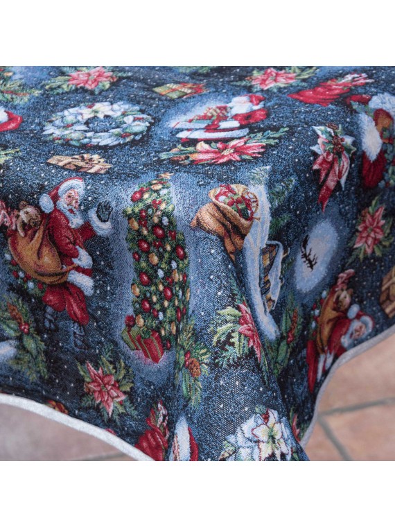 Christmas Gobelin Lurex tablecloth