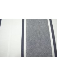 White-Black Striped Percale Sheet Set