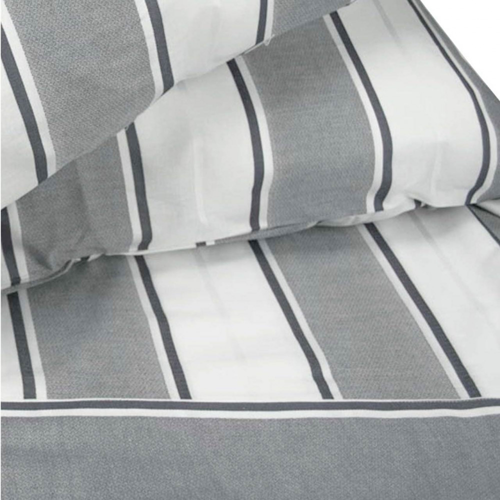 Gingham Sheets Stripes Weiß Schwarz