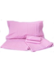 7420 SHEETS 1PZe1/2 200 PERCALE-CHECKERED PINK