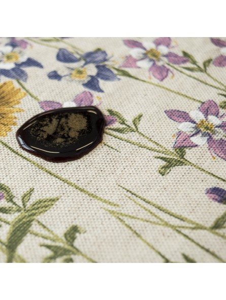 Vlekbestendig Tafelkleed Botanica Katoen Vloeistofdicht - een spons is voldoende om de vlekken te verwijderen