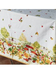 Tablecloths Print Exclusive Designs Satin Cotton Autumn Mushrooms