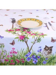 Printed tablecloth dogs cats puppies rectangular oval round square 150 150x180 150x220 150x240 150x270 150x320 150x360