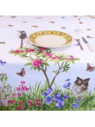 Print tablecloth dogs cats puppies rectangular oval round square 150 150x180 150x220 150x240 150x270 150x320 150x360