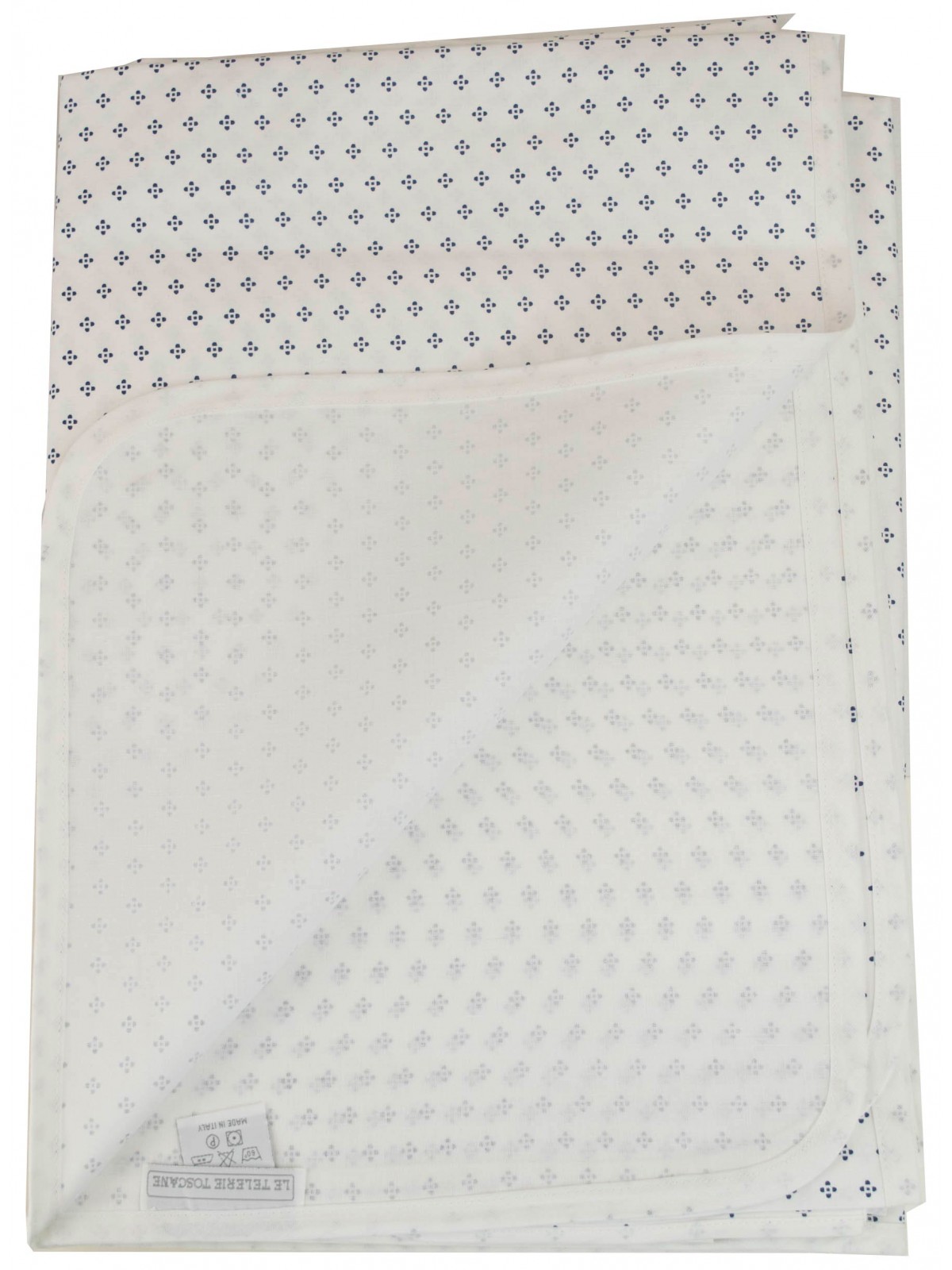 Rechthoekig tafelkleed x12 White Shabby Fantasy 270x180 +12 servetten
