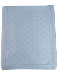 Rectangular Tablecloth x12 Light Blue Flanders Ivy 270x180 +12 Napkins 8085