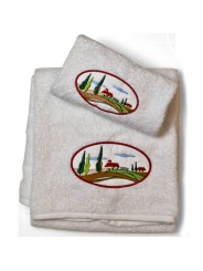 Serviettes Casale Toscano Broderie Country Chic