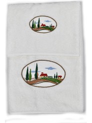 Casale Toscano Handtücher Country Chic-Stickerei
