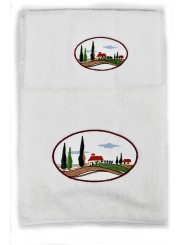 Asciugamani Casale Toscano Ricamo Country Chic