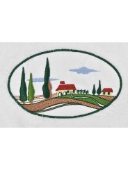 Serviettes Casale Toscano Broderie Country Chic