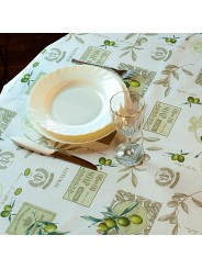 Stain-resistant Botanica Liquidproof Cotton Tablecloth
