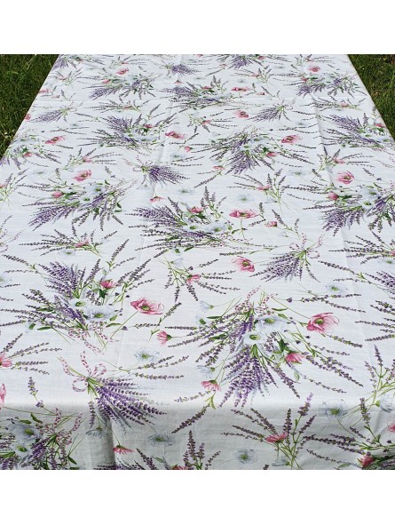 Stain-resistant Tablecloth Botanica Cotton Liquidproof - a sponge is enough to clean the stains