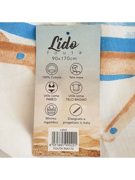Fouta Beach Towel Pareo Cotton 90x170 Lido