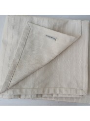 Bedspread Copritutto White Pique with Light Lines