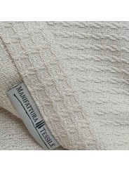 Couvre-lit Copritutto Blanc Piqué avec des Lignes lumineuses