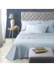Light blue sheets Percale Pelleovo 220 TC Solid Color kingsize French bed