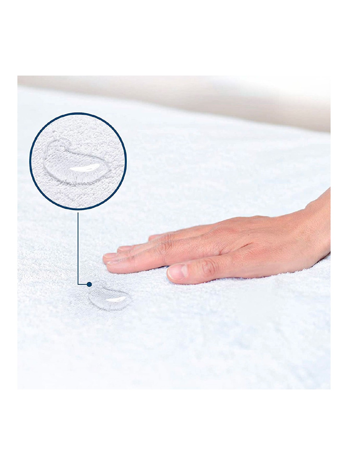 Cubre colchón Impermabile Microfibra Guarda el Colchón de orinar con esquinas - cama Doble cama Individual