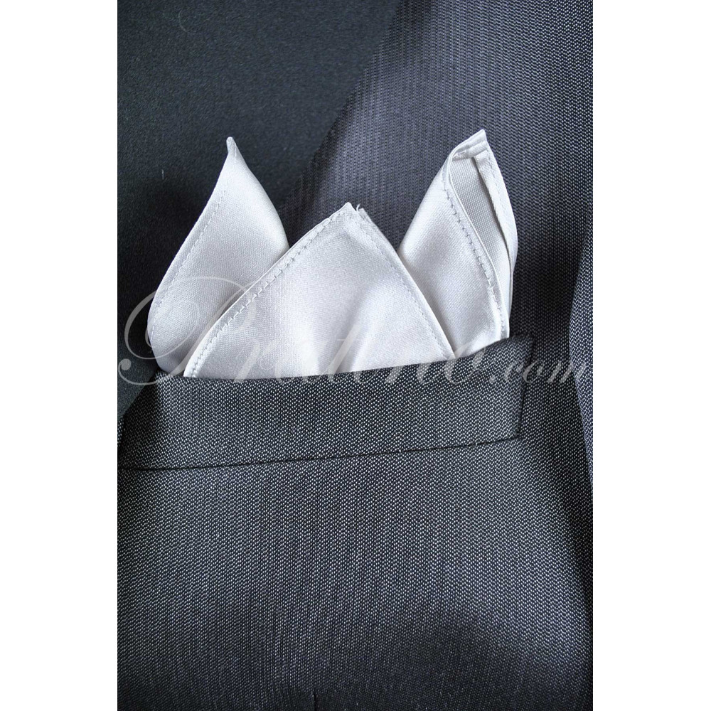 Papillon Cravatta a Farfalla Uomo Grigio Chiaro Raso 100% Pura Seta Made in Italy -  Cravatte ed Accessori