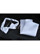 Papillon Cravatta a Farfalla Uomo Bianco 100% Pura Seta Made in Italy -  Cravatte ed Accessori